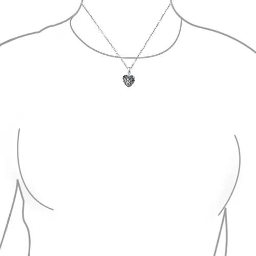 Vista 3 de Bling Jewelry Personalize BFF Sichings BEST FRIENS, BEST MOM I LOVE YOU, My ANGEL Alas abiertas en forma de corazón, collar con dije de palabra
