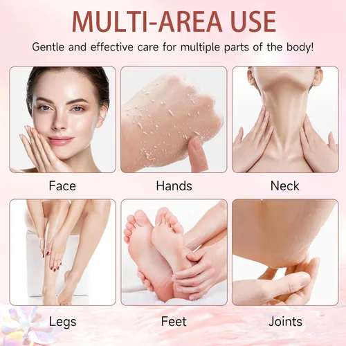 Vista 2 de Gel exfoliante purificador, limpiador exfoliante facial suave, gel exfoliante hidratante natural para cara y cuerpo, limpieza profunda e hidratante