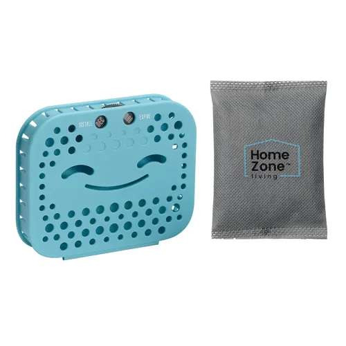Vista 7 de Home Zone Living CleanAura - Kit de filtro desodorizante con bolsa de filtro de carbón y adhesivo magnético, ayuda a eliminar el olor en casa