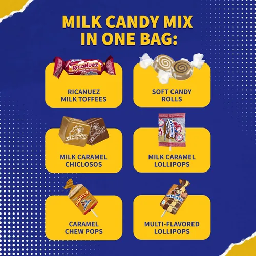 Vista 6 de Canel's La Vaquita Mix Bag - Mezcla de dulces surtidos de caramelos, coco, chocolate y nuez dulces suaves y duros, 2.0 libras