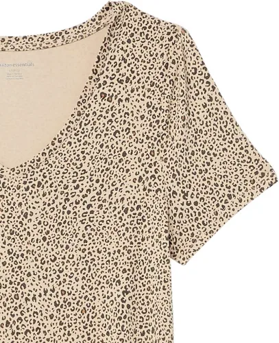 Vista 8 de Tienda Essentials Túnica de manga corta con cuello en V para mujer (disponible en tallas grandes), varios paquetes