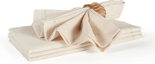 Vista 16 de Servilletas de tela reutilizables para cena en negro y blanco, juego de 12 servilletas de tela de algodón a cuadros de gingam de 16x16 pulgadas
