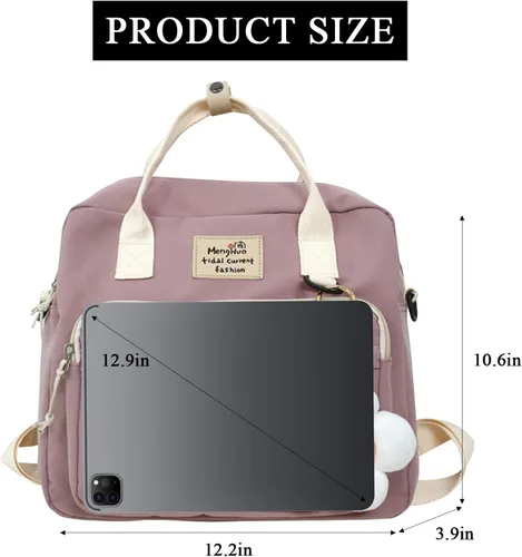 Vista 3 de Extolove Linda bolsa de mensajero, mochila kawaii, bolsa cruzada japonesa bolsa estética bolsa Ita bolsa con accesorios Kawaii