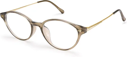 Vista 9 de Dollger Gafas de luz azul para mujer, gafas vintage con marco ovalado pequeño