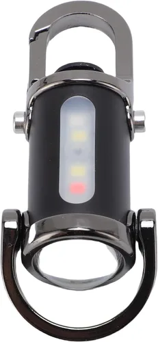 Vista 9 de Walfront Linterna recargable del llavero, aluminio mini LED antorcha 1200LM para acampar senderismo iluminación de emergencia