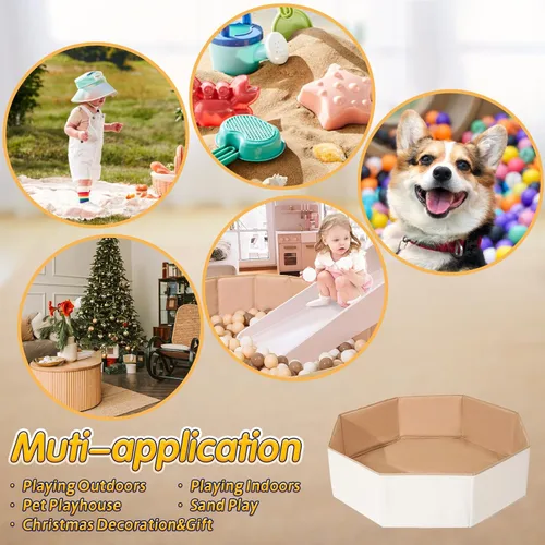 Vista 5 de Pelotas plegables para niños y mascotas, versátil piscina para niños y gatos, perfecto para niñas y niños, para interiores y exteriores, fácil