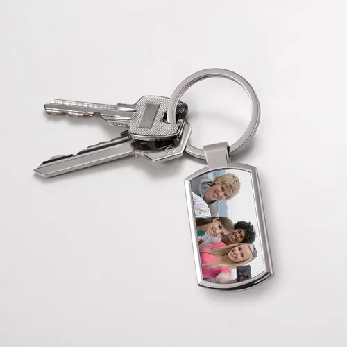 Vista 7 de Llavero personalizado con foto, llavero personalizable con texto personalizable, llavero colgante de aleación, llavero personalizado con imagen
