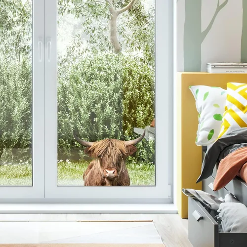 Vista 18 de Calcomanías de pared con estampado de vaca, calcomanías de automóvil, regalos para amantes de las vacas para niñas, niños, dormitorio, cuarto