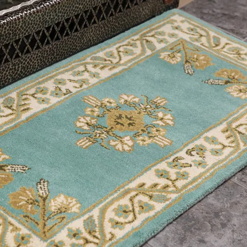 Vista 6 de Minuteman International Winter Green Jardin - Alfombra rectangular de lana