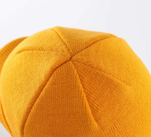 Vista 65 de Home Prefer - Gorro de invierno para hombre con visera, cálida y doble punto.