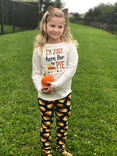Vista 8 de Unique Baby Girls 2 Piece Matching Outfit For Every Holiday Long Sleeve Legging Sets 3