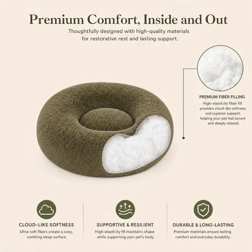 Vista 5 de Cama pequeña para perros extra pequeños para caniche de juguete Chihuahua Pomerania
