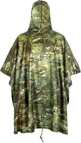 Vista 13 de MINUSE Impermeable impermeable Poncho al aire libre militar táctico impermeable camping senderismo trajes viaje paraguas lluvia