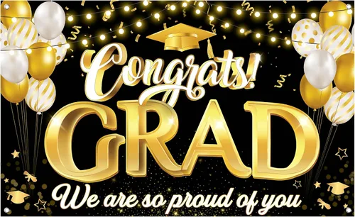 Vista 14 de KatchOn, Cartel de fotos de graduación de felicitaciones – Xtralarge, 72 x 44 pulgadas Cartel de fotos personalizado de graduación Fondo