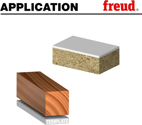 Vista 20 de Broca de fresado de 2 ranuras con mango de 1/4 de pulgada Freud 42-080 7/8 de pulgada de diámetro