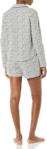 Vista 2 de Tienda Essentials Women's Lightweight Woven Flannel Pajama Set with Shorts