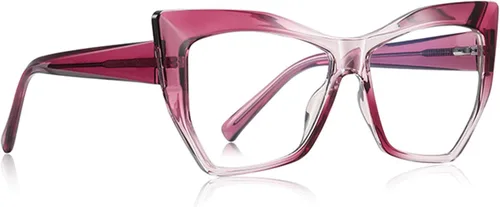 Vista 2 de Lentes de lectura para mujer, elegantes estilo Oprah, con bloqueo de luz azul y bisagra de resorte