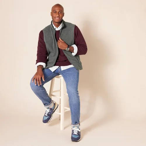 Vista 8 de Tienda Essentials Men's Full-Zip Polar Fleece Vest (Available in Big & Tall)