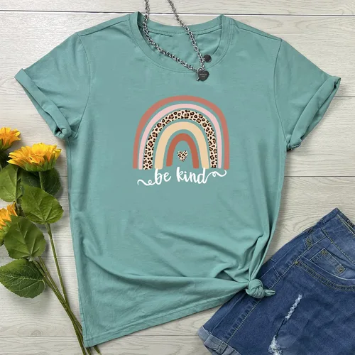 Vista 2 de YITAN Camisetas gráficas para mujer lindas y suaves