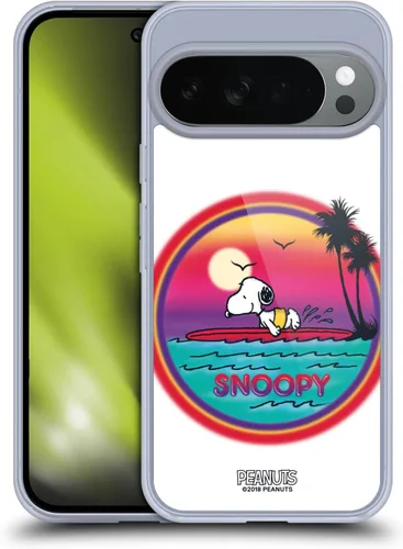Vista 398 de Head Case Designs Officially Licensed Peanuts Beach Surf Snoopy Boardwalk Airbrush Gel Case [Military Grade Protection] Compatible with Google Pixel