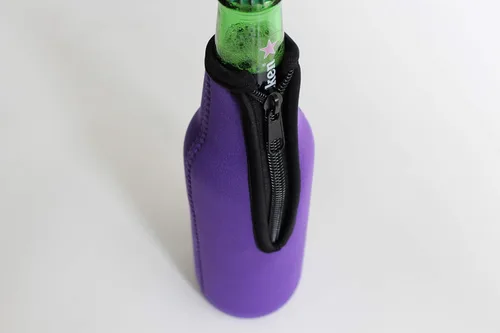Vista 2 de Paquete de 6 fundas para botellas de cerveza, soporte aislado de neopreno para botellas de 12 onzas, mantiene la cerveza fría y las manos calientes