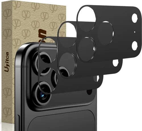 Vista 4 de Uyiton Paquete de 3 protectores de meseta de cámara para iPhone 18/17
