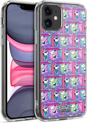Vista 77 de Head Case Designs Funda de gel suave con licencia oficial de Peanuts Tropical Surf Snoopy Aloha Disco compatible con Apple iPhone 13 Mini Surf
