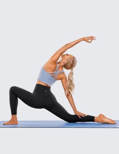 Vista 4 de CRZ YOGA Leggings de Entrenamiento con Sensación de Desnudez Cepilladas 25" - Pantalones de Yoga para Mujer de Cintura Alta con Compresión y Control