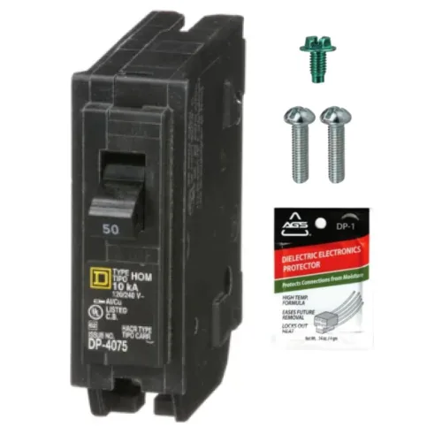 Vista 12 de Kit de disyuntor de un solo polo cuadrado D HOM125 de 25
