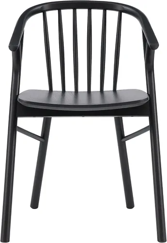 Vista 12 de Linon Breeanne - Silla de comedor con respaldo y silla de montar Windsor color negro