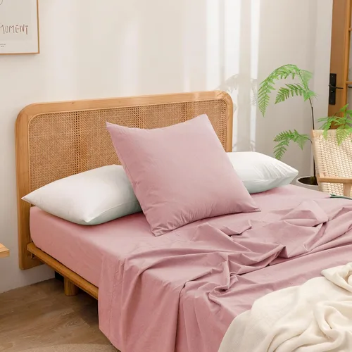 Vista 25 de BESTOUCH 100% Algodón Lavado Funda de Almohada para Cabello y Piel, Sensación de Lino, Suave, Cómoda, Transpirable, Juego de 2 Fundas de Almohada