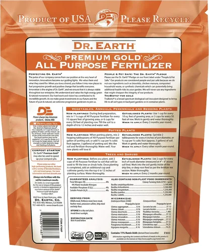 Vista 2 de Dr. Earth Premium Gold - Fertilizante multipropósito de 4 libras