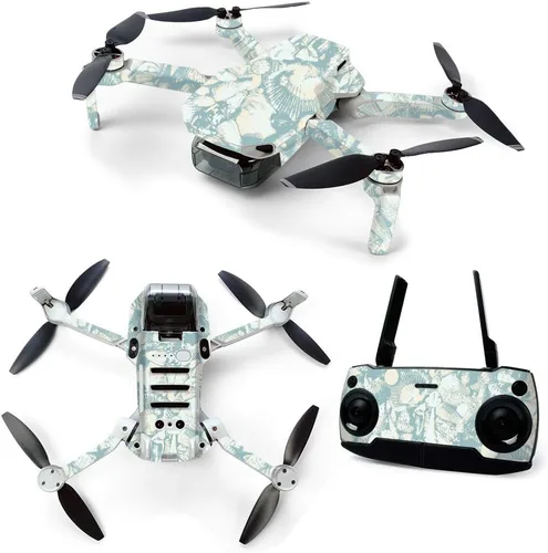 Vista 13 de MightySkins Skin para DJI Mavic Mini Drone Quadcopter portátil – Madera abstracta Cubierta protectora de vinilo duradera y única Fácil
