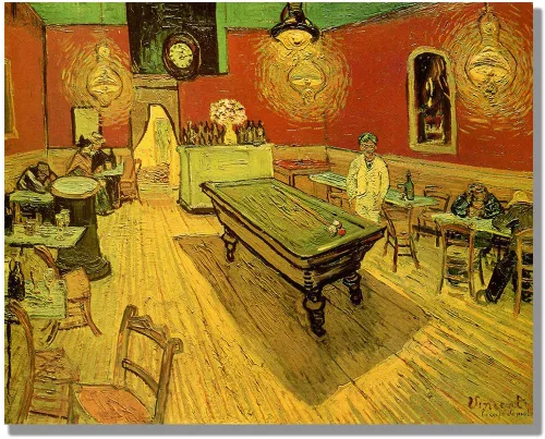 Vista 25 de ELITEAART- La noche estrellada por Vincent Van Gogh, pintura al óleo, reproducción de pintura al óleo, impresión en lienzo giclée, tamaño marcado