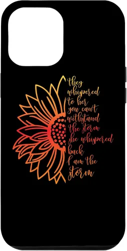 Vista 6 de Funda para iPhone 14 She Whispered I'm Strong Feminist Girl Woman Power Storm