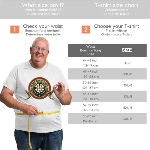 Vista 2 de Mens Large Size T Shirt Basic Camping Short Sleeve Full Season Tee