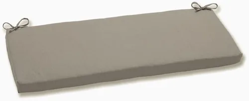 Vista 12 de Pillow Perfect 570181 Cojín de banco de lino solar para exteriores / interiores / Cojín para banco de columpio Beige