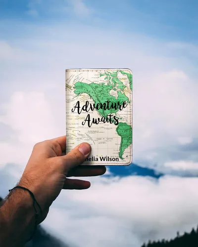 Vista 82 de Wanderlust - Soporte para pasaporte de cuero para mujer