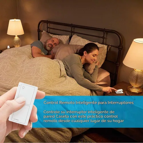 Vista 4 de Lutron Pico Remote para interruptor inteligente Caseta, control de 2 Negro