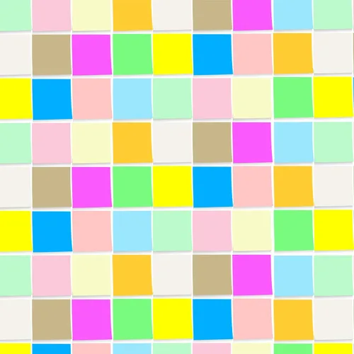 Vista 6 de Notas adhesivas de 3 x 3 pulgadas, 6 colores brillantes, 12 blocs de notas autoadhesivas, 100 hojas/bloc, total de 1200 hojas