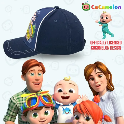 Vista 3 de CoComelon Gorro de béisbol de algodón, ajustable y ligera para niños pequeños
