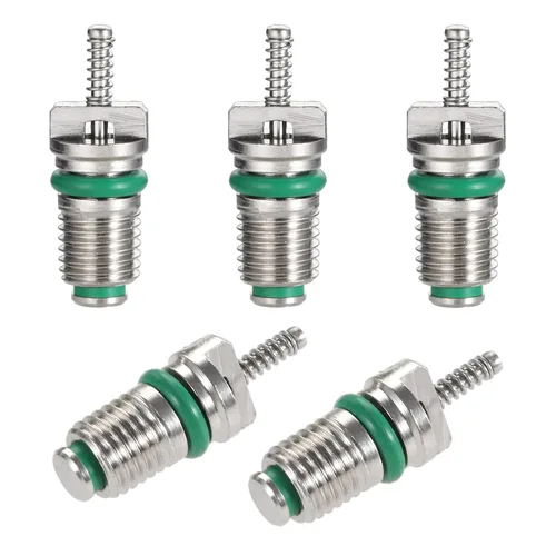 Vista 7 de Kit de núcleo de válvula de CA de 46 piezas, kit surtido de herramientas de extracción R134a R22 R410 con núcleo de válvula, válvula, tuerca