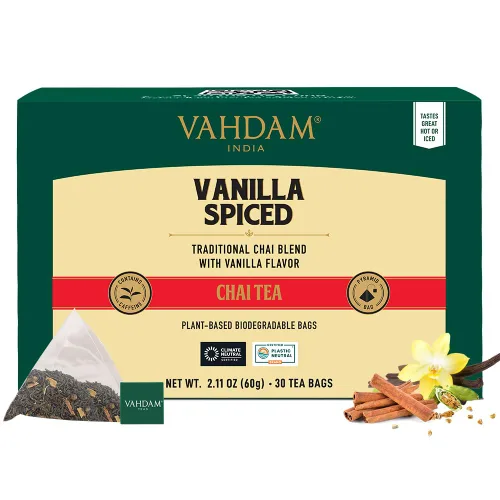 Vista 18 de VAHDAM - Bolsas de té negro Assam (100 unidades) con alto contenido de cafeína, sin gluten, bolsas de té de hojas sueltas enteras Fuertes