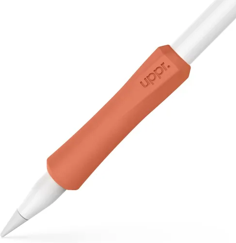Vista 10 de UPPERCASE Designs NimbleGrip Premium Silicone Ergonomic Comfort Grip Holder, Dual Sided Design, Compatible with Apple Pencil Pro, USB-C, 2nd Beige