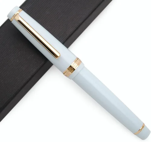 Vista 12 de Pluma estilográfica JINHAO 82 con clip dorado (plumín F 0.5mm, verde aguacate)