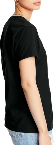 Vista 3 de Hanes - Camiseta Perfect-T de manga corta de algodón con cuello redondo para mujer