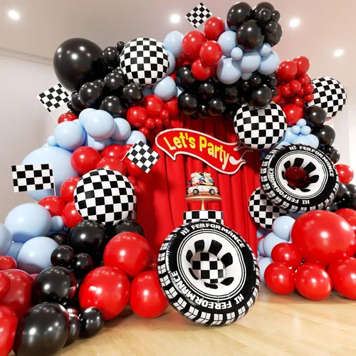 Vista 12 de Kit de arco de guirnalda de globos plateados negros y dorados, globos de diferentes tamaños, globos negros metálicos dorados metálicos y plateados