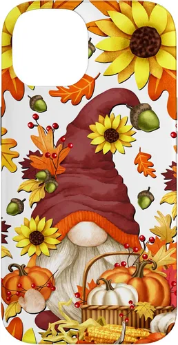 Vista 4 de Hello Fall Sunflower Gnome Pattern for Women Cute Autumn Case for iPhone 17
