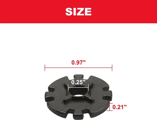 Vista 2 de 42-04-0730 Adaptador para Milwauke-e 2426-20, 2426-059 Multi-Herramienta-2 Pcs