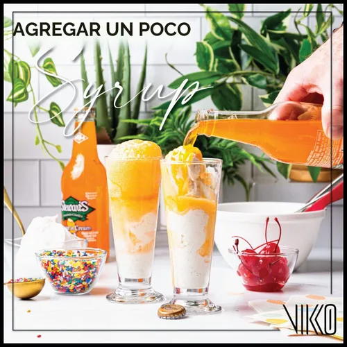 Vista 2 de Vikko Vasos de helado con pies, pequeños vasos de batido de leche de 6.3 onzas, tazas de postre gruesas y duraderas para flotadores, batidos